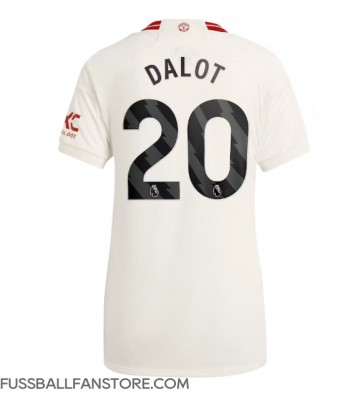 Manchester United Diogo Dalot #20 Replik 3rd trikot Damen 2023-24 Kurzarm